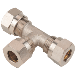 04MM EQUAL TEE CONNECTOR NICKEL PLATED