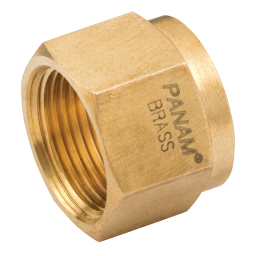 NUT 4 OD BRASS