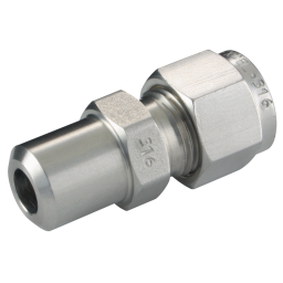 MALE PIPE WELD CONNECTOR 1/8 OD 1/8 TUBE