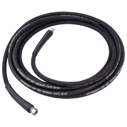 10M BLK PRES HOSE 1 WIRE 3/8 BSP MALE/FE