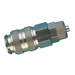 4X6MM HOSE COUPLING NICKEL PLATED