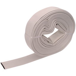 Fire Hose - Fire Hose & Instantaneous Fire Hose Couplings - Type 1, Uncoated Plain White Canvas BP 40 bar, Cut to Length, per Metre