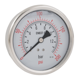 100MM 0-12BAR ST.ST.GLYCERINE GAUGE