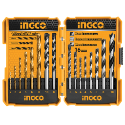 MIXED 16 PCS DRILL BIT SET