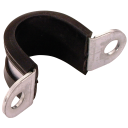 06MM OD PIPE CLIP U M/STEEL 15MM BAND