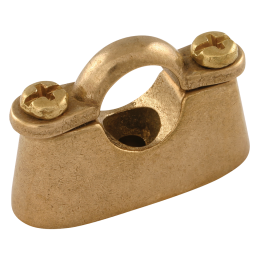 15MM OD HOSPITAL PIPE CLIP BRASS