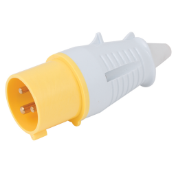 16A 110V YELLOW 3 PIN PLUG IP44