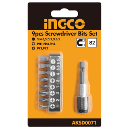 9 PCS SCREWDRIVER BITS SET