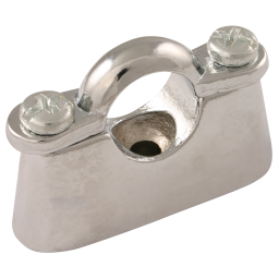 15MM OD HOSPITAL PIPE CLIP CHROME PLATE