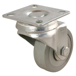 50MM SWIVEL CASTOR PLATE FTG - GREY