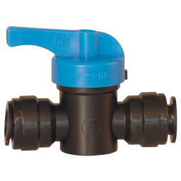 6MM X 6MM PUSHIN PLASTIC BALL VALVES