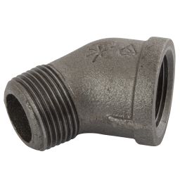 (BS FIG156) MXF BSPT 45  ELBOW 3/8 BLK