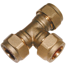 06MM OD EQUAL TEE BRASS