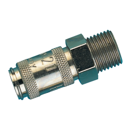 M5 METRIC MALE COUPLING BRASS NICKEL