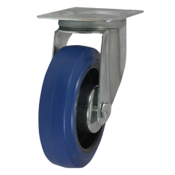 BLUE RUBBER TYRE 100MM 160KG