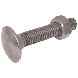 NUT & BOLT M8 X 40 CUP SQ