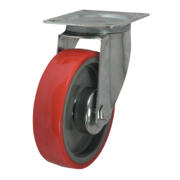 RED POLY TYRE 100MM SWV 150KG